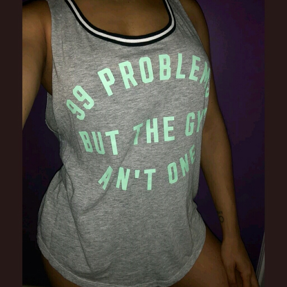 Victoria secret pink sz m tank mint green
